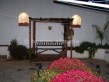 courtyard at night